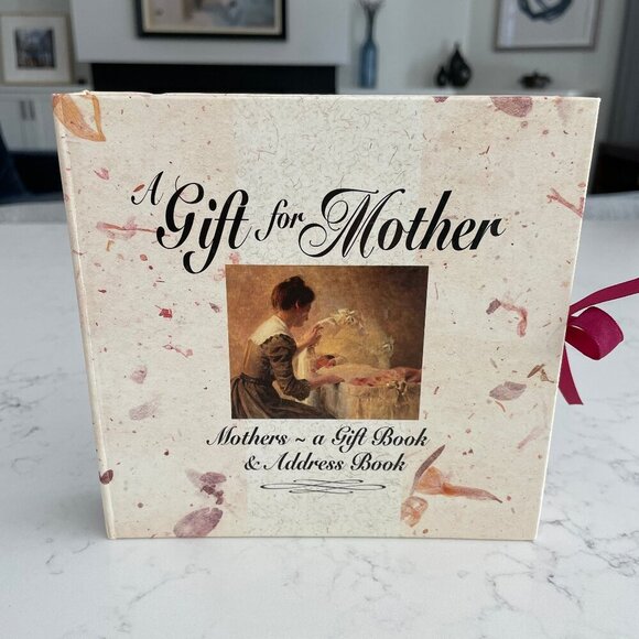 A Gift for Mother 6.5" x 6.5" Book of Poetry & Prose + Address Book Cream Sz OS - Picture 1 of 12